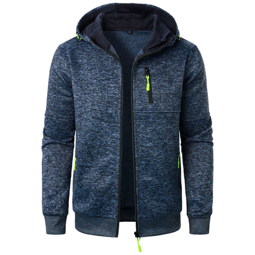 Sporty hooded jacket for men with an innovative structural design and practical pockets Lune London