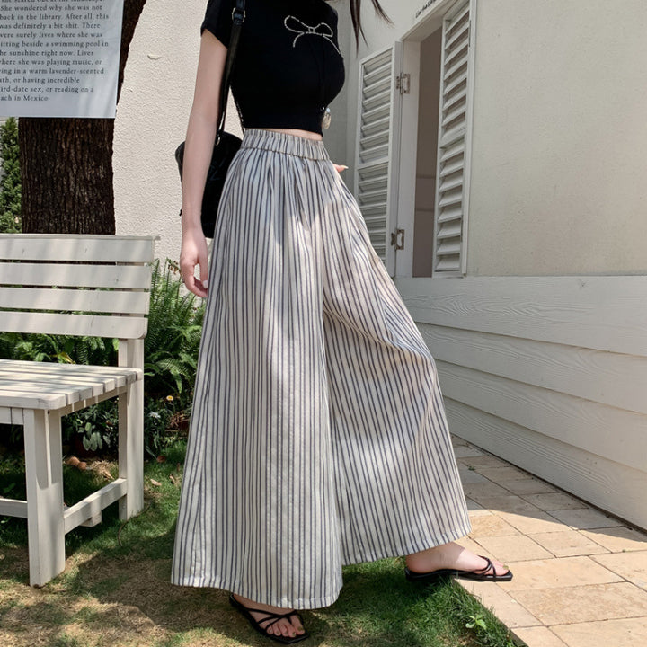 Lune London striped wide women's pants
