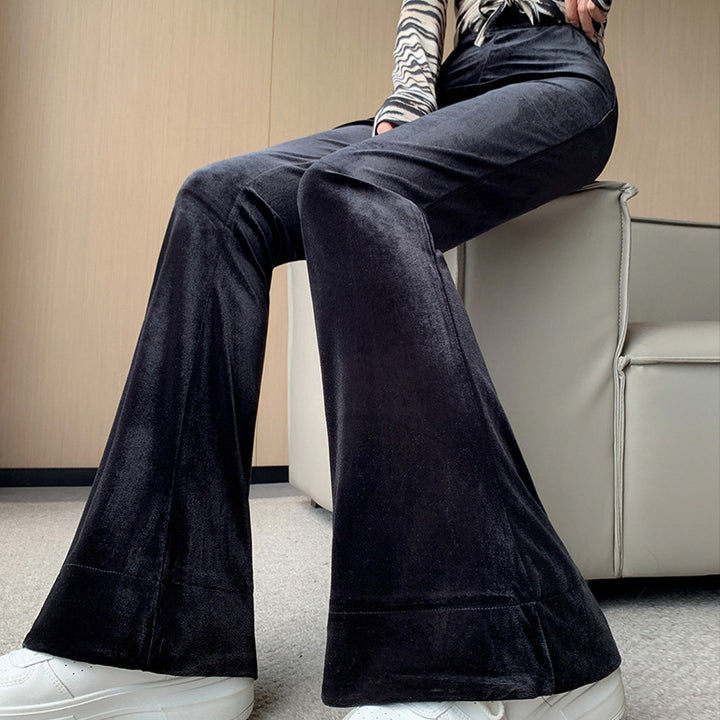 Women's Flared Velvet Pants Chic & Stil