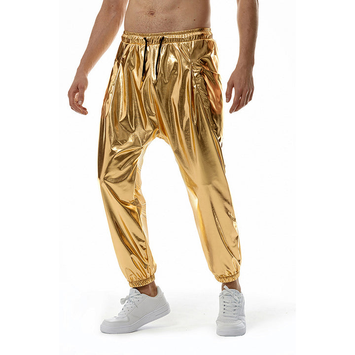 Stylish high-performance jogging pants for men in shiny material Lune London
