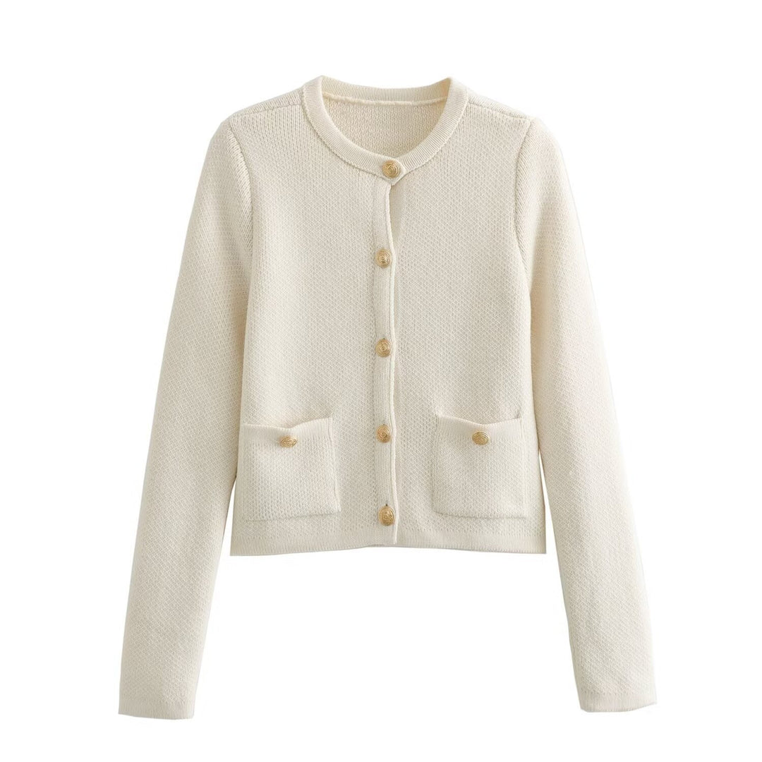 Lady cardigan with decorative buttons and pockets Lune London