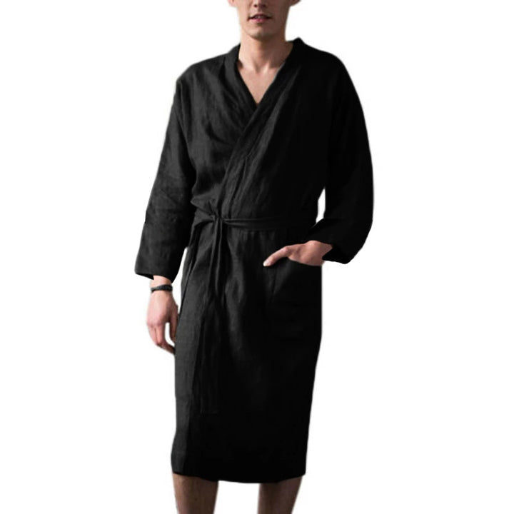 Linen swim dress for men with practical pockets and modern design Lune London