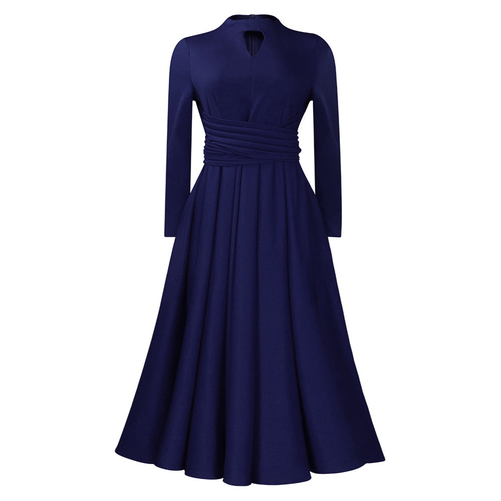 Elegant maxi dress for women with fitted ruffles and long sleeves Lune London