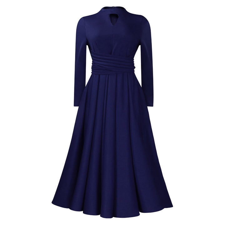 Elegant maxi dress for women with fitted ruffles and long sleeves Lune London