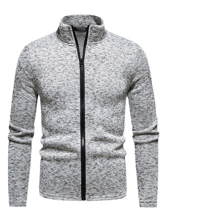 Men's fleece jacket with stand collar and full zip Lune London