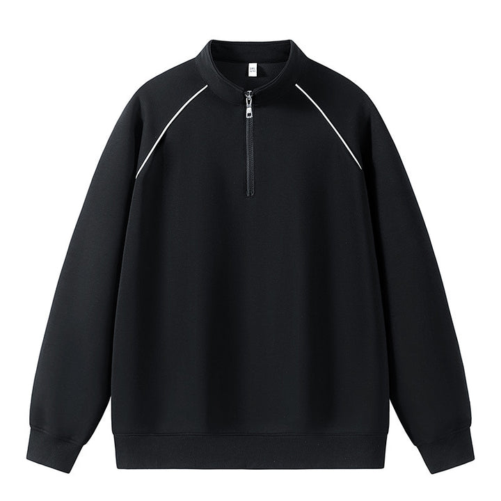 Men's sporty sweater with short zipper opening Lune London