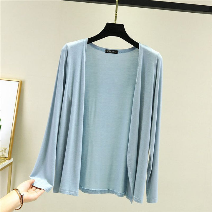 Cardigan léger pour femmes avec coupe ouverte et manches longues Chic & Stil