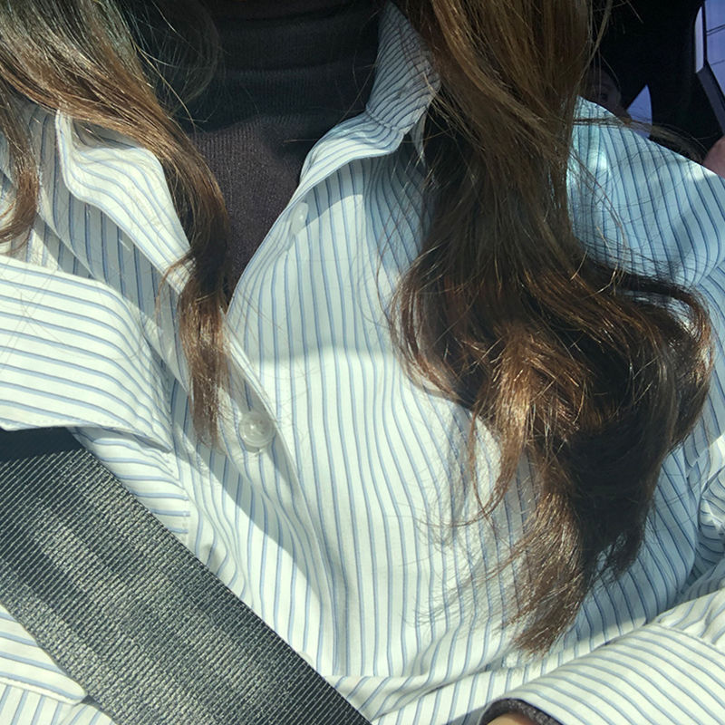 Blouse à manches longues tendance pour femmes avec rayures Chic & Stil