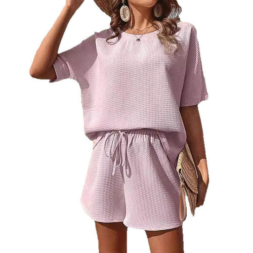 Women Short Jumpsuit in Waffle Texture Lune London