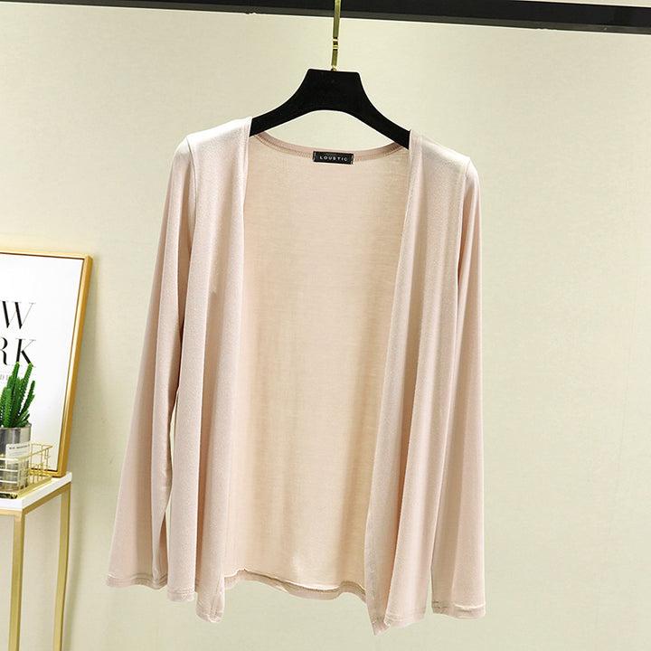 Cardigan léger pour femmes avec coupe ouverte et manches longues Chic & Stil
