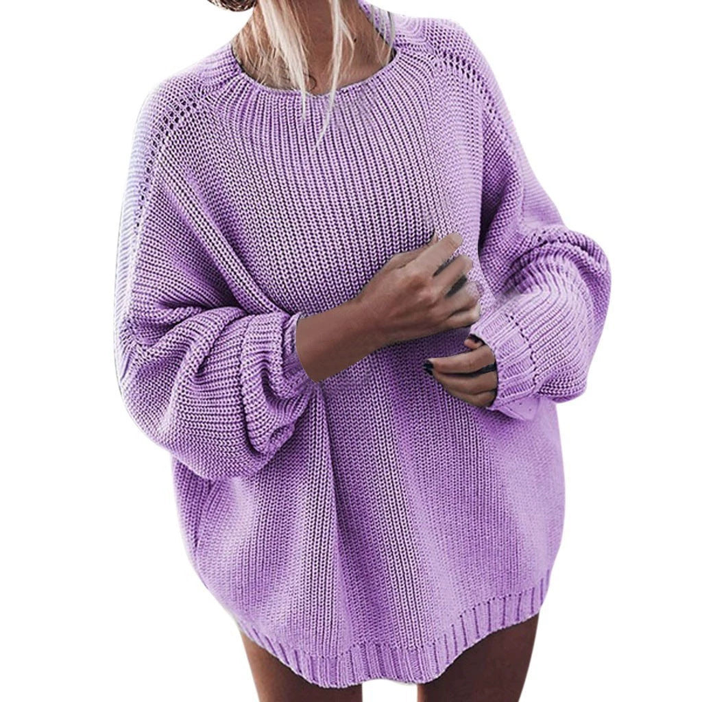 Ladies Oversized Knit Sweater Chic Und Stil