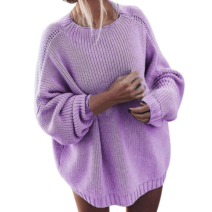 Ladies Oversized Knit Sweater Chic Und Stil