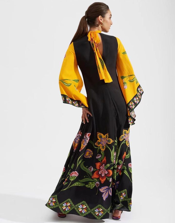 Lune London | Printed Three-Quarter Sleeve Dress