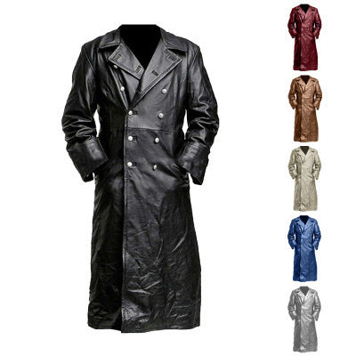 Elegant long trench coat for men in high-quality material Lune London