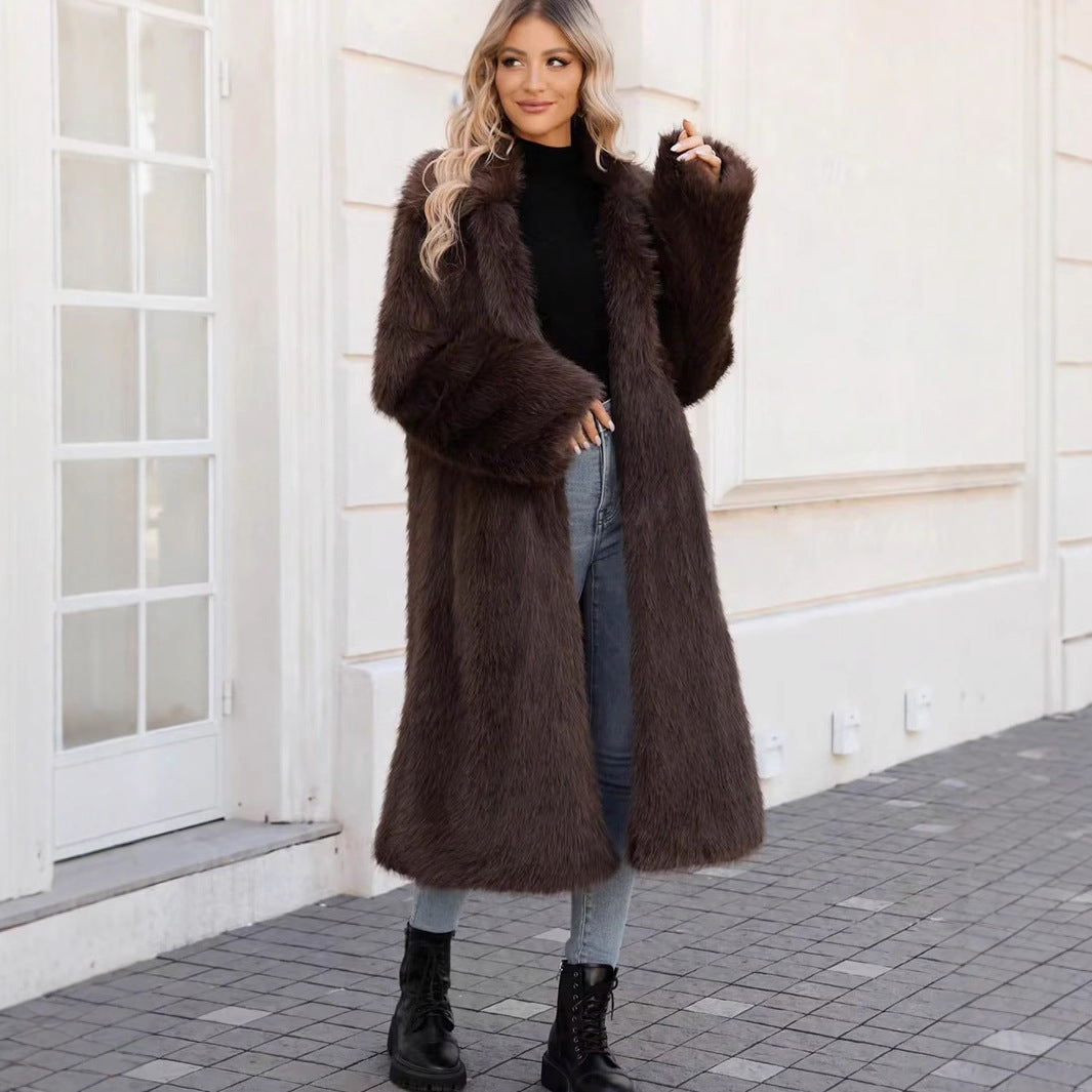 Ladies Long Trendy Chic Coat and Style