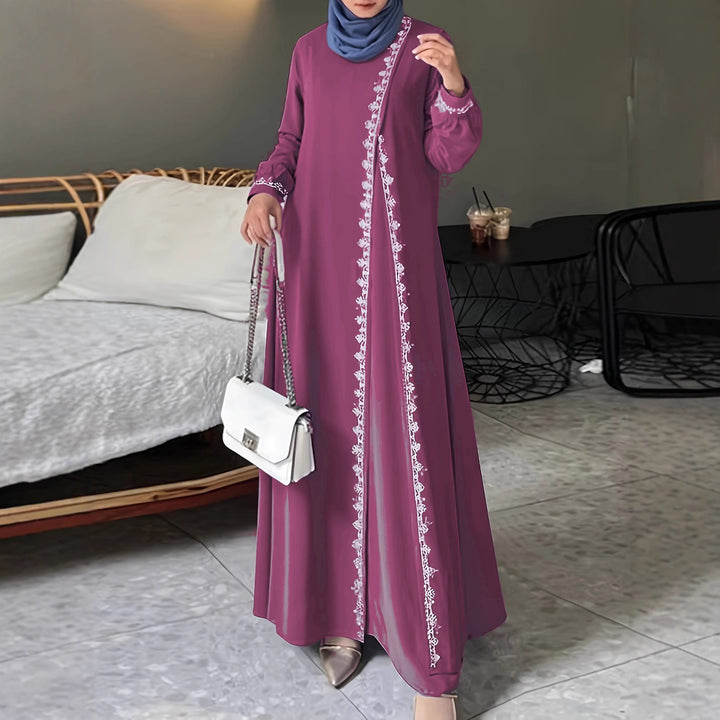 Elegant maxi dress for women with elaborate embroidery Lune London