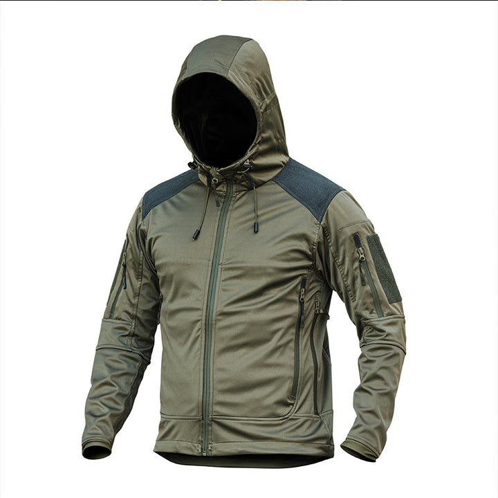 Functional outdoor jacket for men with insulated quilted structure Lune London