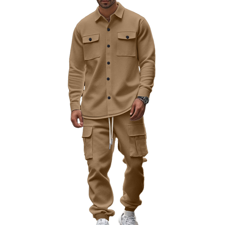 Men's Cargo Shirt and Jogging Pants Set Lune London