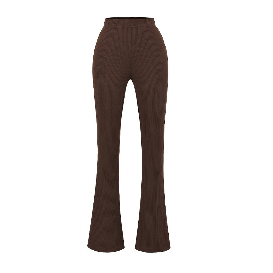 Elegant flared pants for women in high-quality elastic stretch material with high waist Lune London