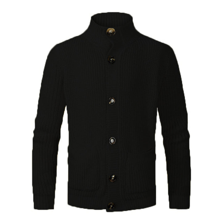 Chic cardigan for men with high collar and button details Lune London