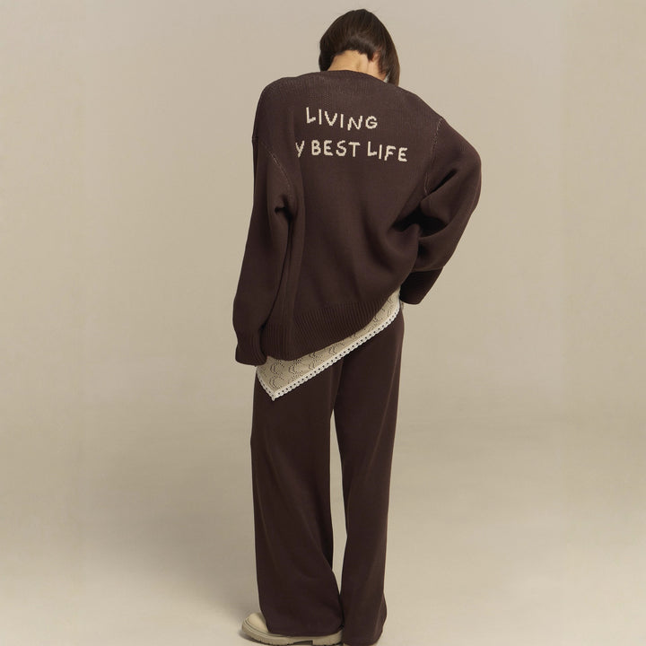 Comfortable oversized sweater set for women and casual palazzo pants Lune London
