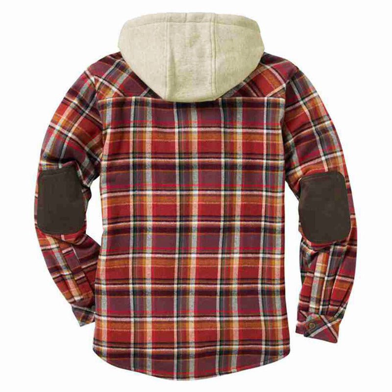 Men's flannel jacket with soft lining and practical chest pockets Lune London