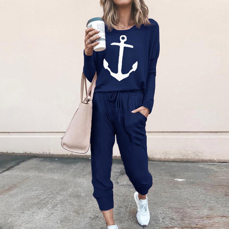 Tenue décontractée pour femmes avec impression d'ancre et poches confortables Lune London
