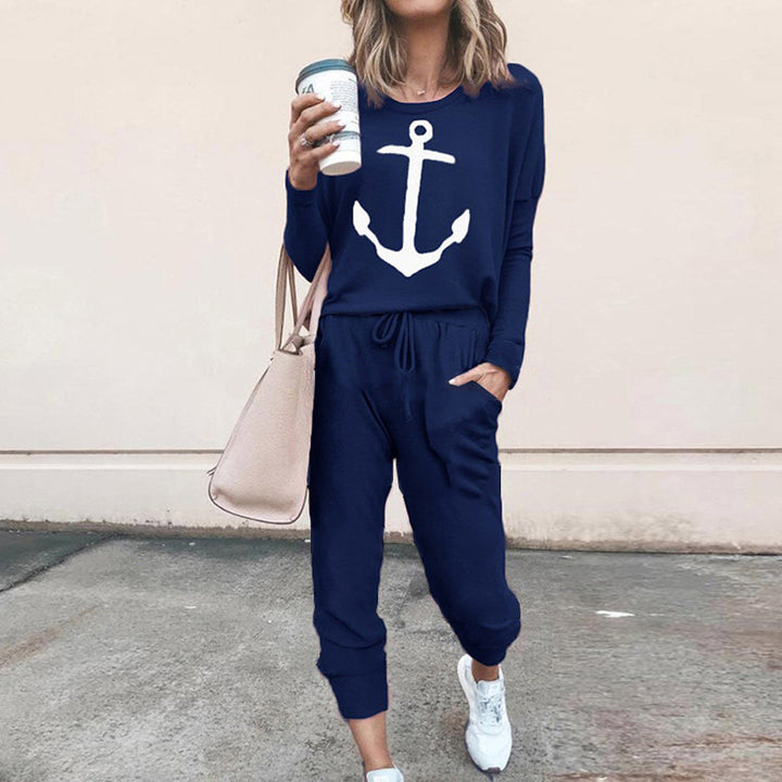 Tenue décontractée pour femmes avec impression d'ancre et poches confortables Lune London