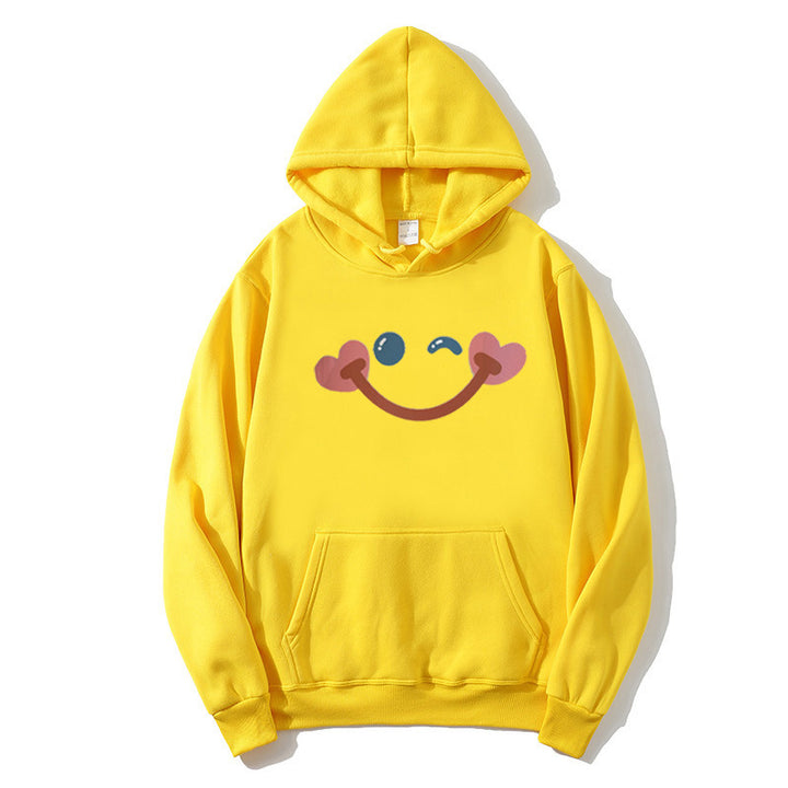 Women's hoodie with cheerful smiley design Chic & Stil