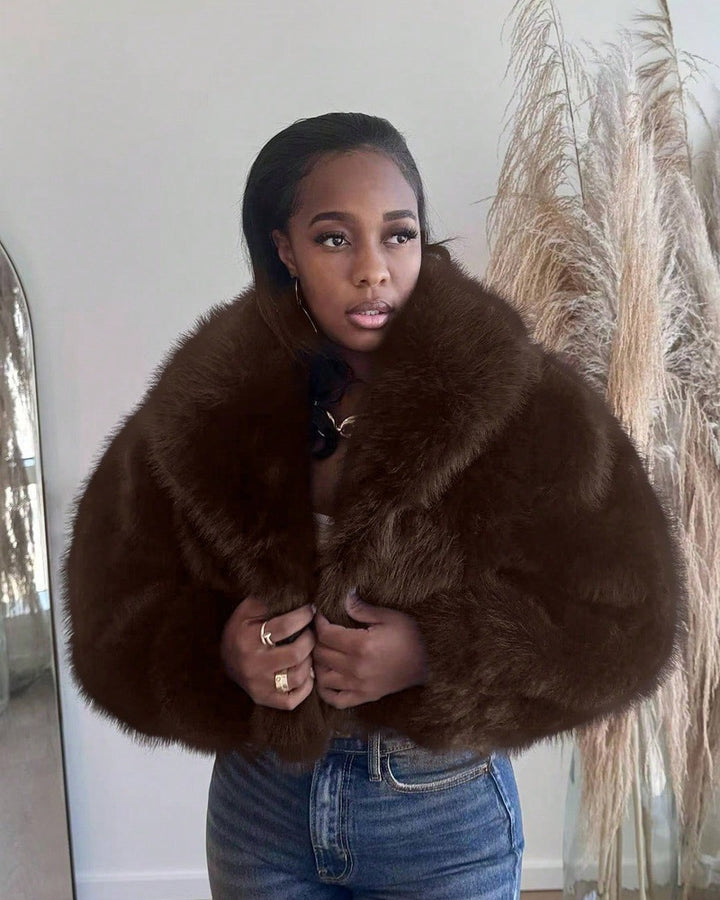 Ladies Comfortable Trendy Fur Jacket Lune London