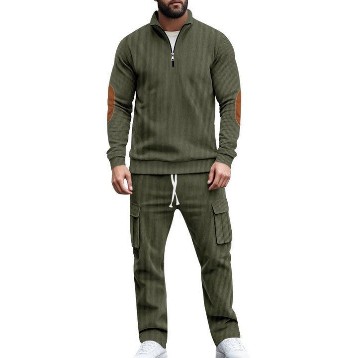 Sweater for men with a high collar and contrasting details Lune London