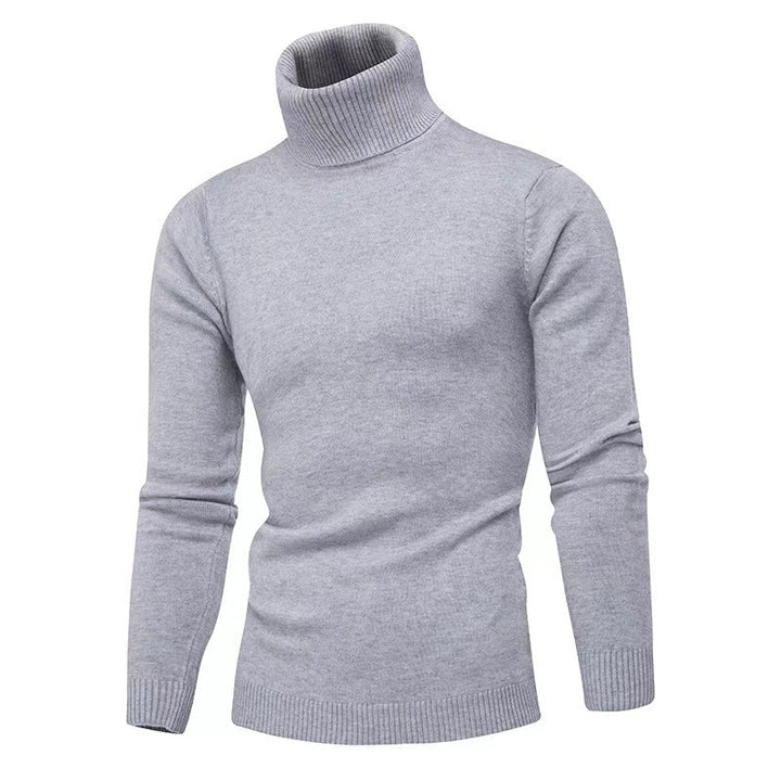 Men's slim fit fine cotton turtleneck sweater Lune London