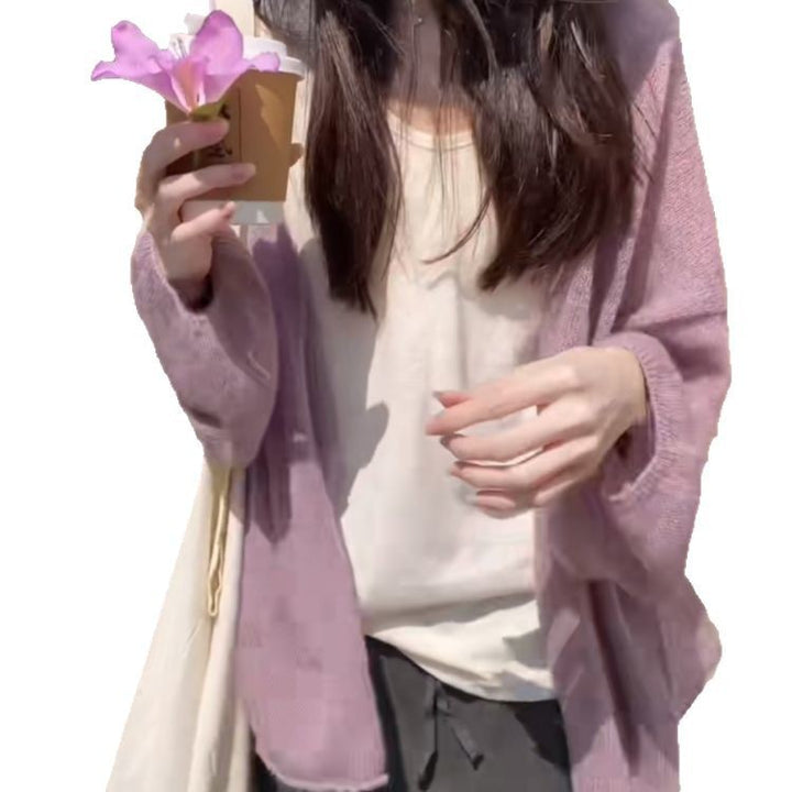 Ladies fluffy cardigan with relaxed fit and soft sleeves Lune London