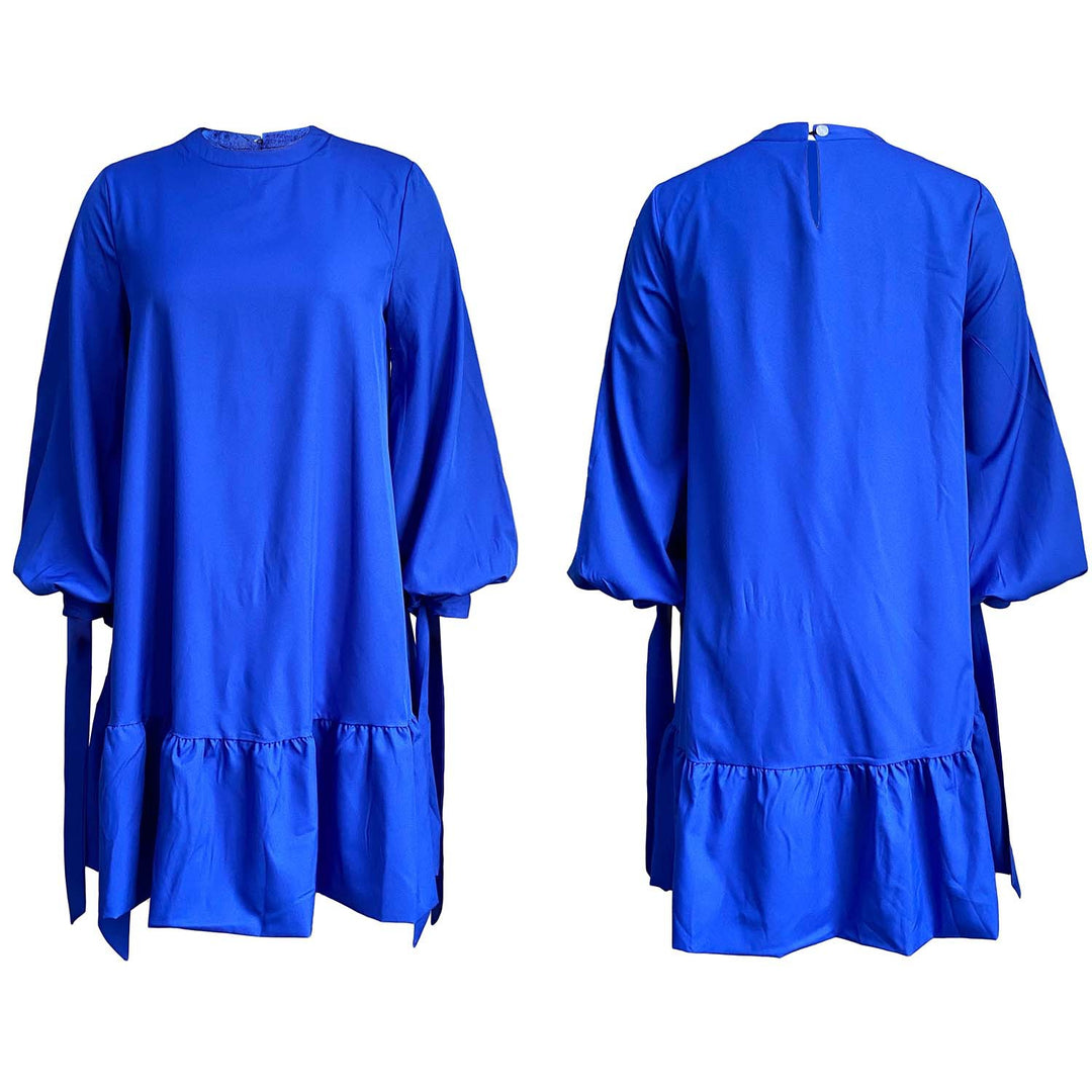 Casual tunic dress for women with ruffles and ribbons Lune London