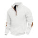 Structured fleece pullover for men with trendy high collar Lune London