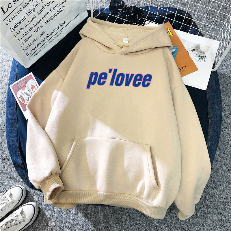 Women's hoodie with modern lettering Chic & Stil 1772612762