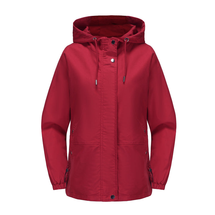 Windproof women's outdoor jacket with adjustable waist and hood Lune London