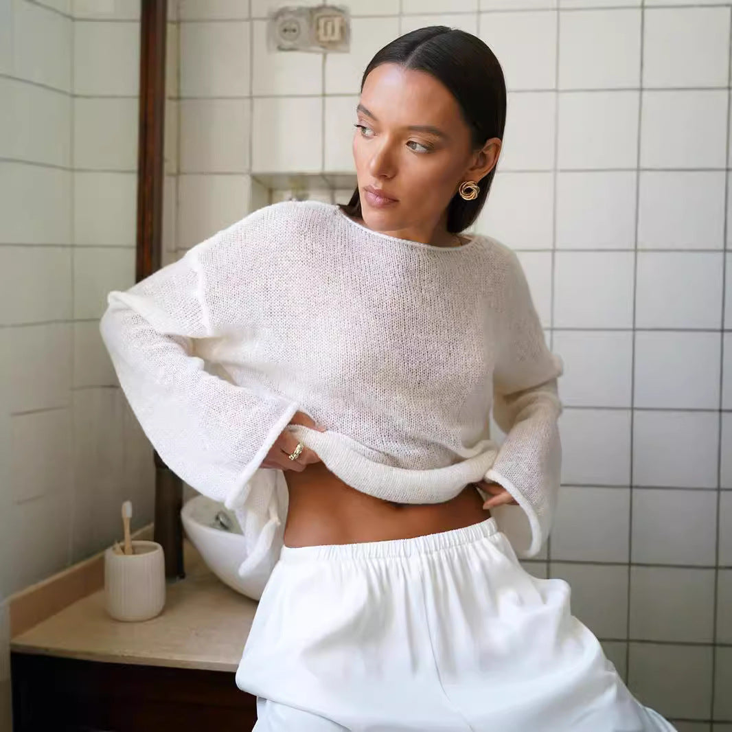 Pull en tricot léger pour femmes avec coupe ample Chic & Stil
