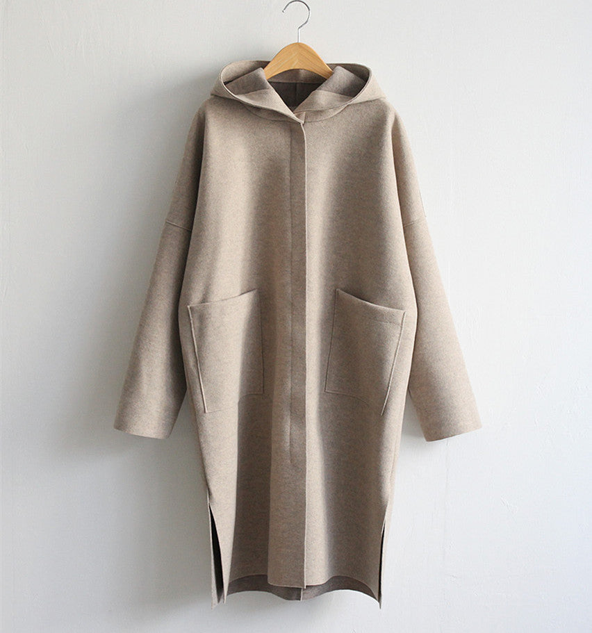 Women's chic and stylish wool blend coat