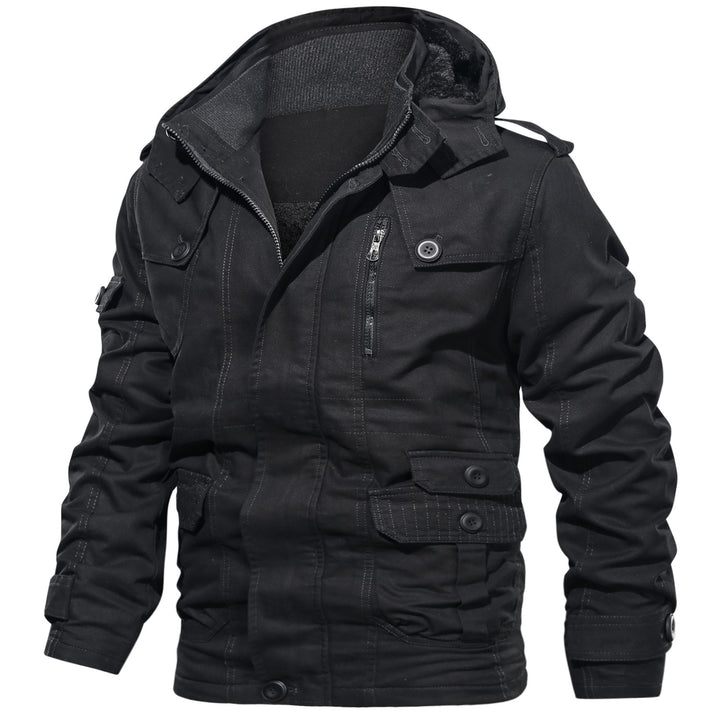 Multifunctional outdoor jacket for men with cozy inner lining Lune London