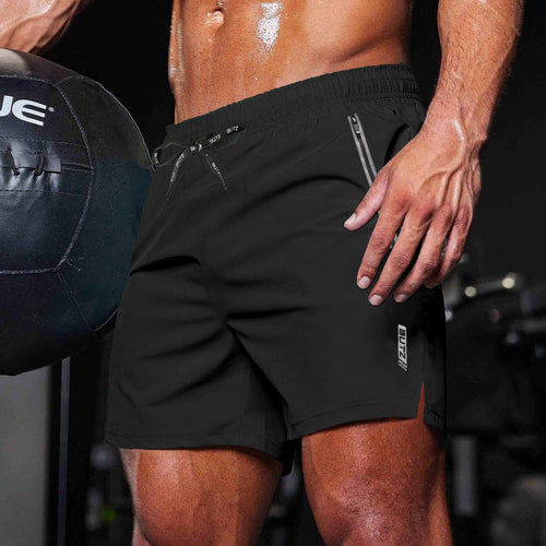 Men's Sporty Multifunctional Shorts with Quick-Drying Technology and Practical Zip Pockets Lune London