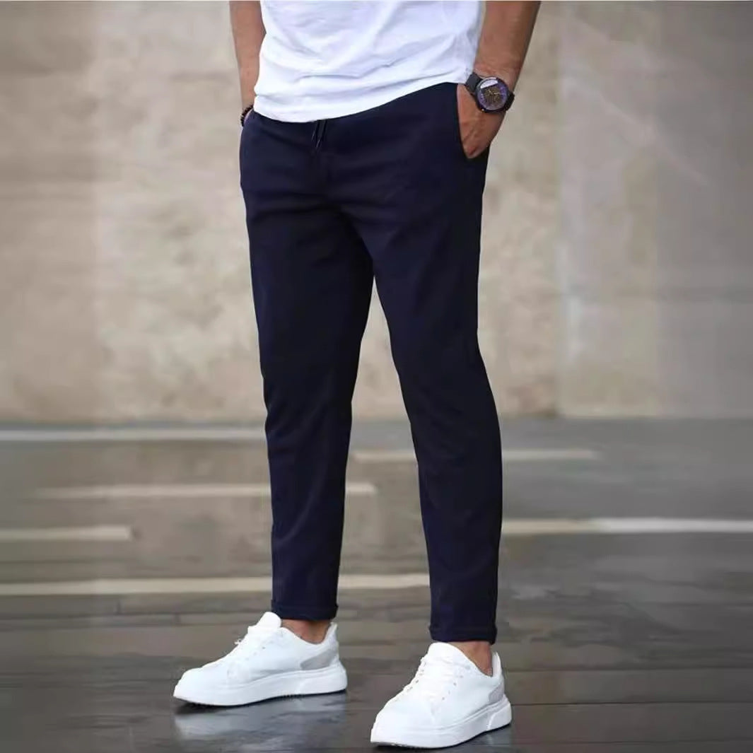 Casual chino pants for men with elastic waist Lune London