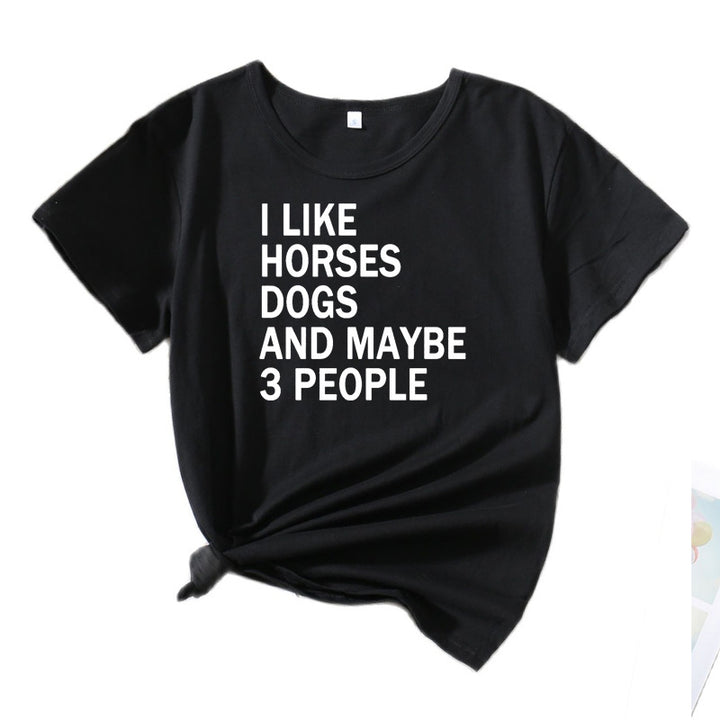 Casual women's T-shirt with quote Lune London