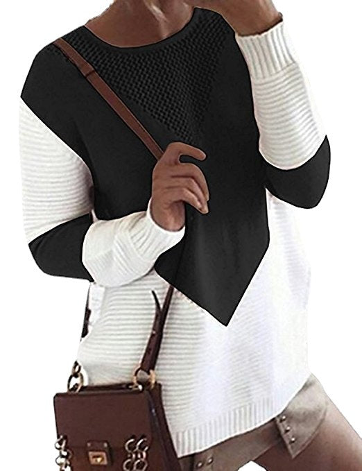 Knit sweater for women with modern color combinations and a breezy design Lune London