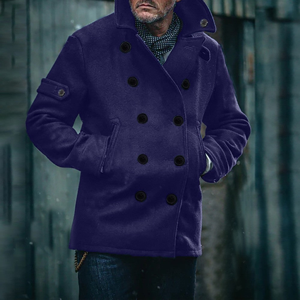 Timeless wool coat for men with double buttons Lune London