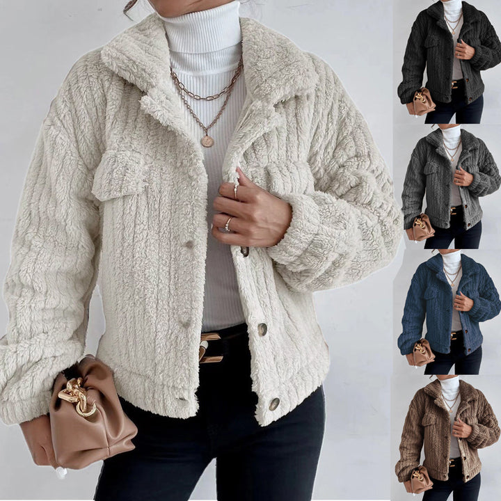Ladies oversized soft structured fleece jacket Lune London