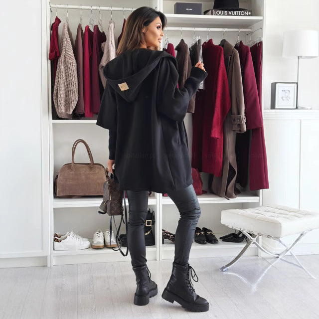 Women's hooded coat made of high-quality material with structured design Lune London