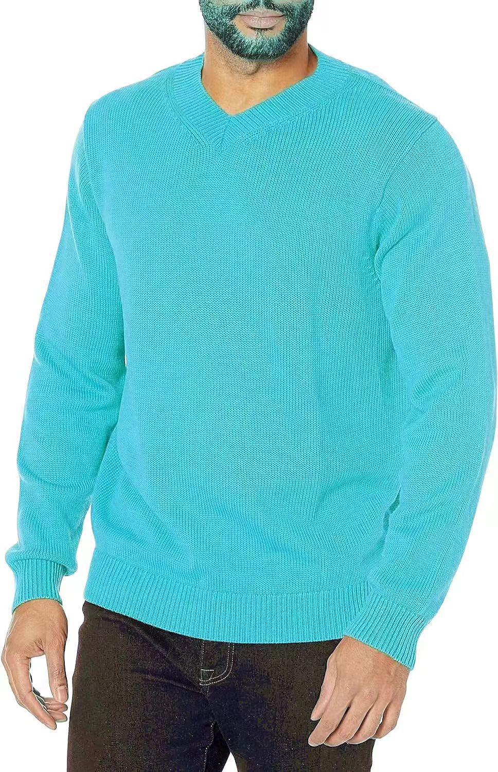 V-neck knit sweater for men Lune London