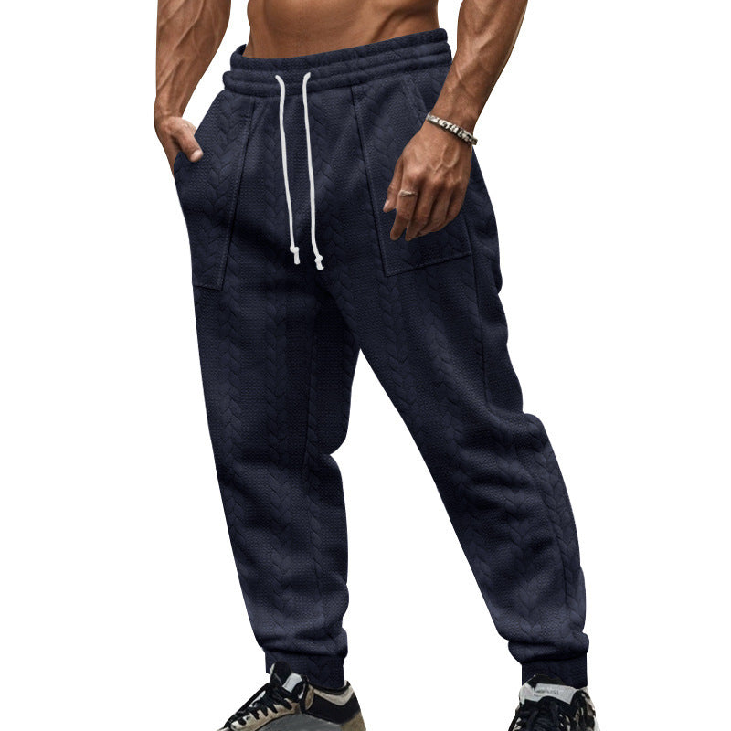 Casual men's sweatpants with textured design Lune London