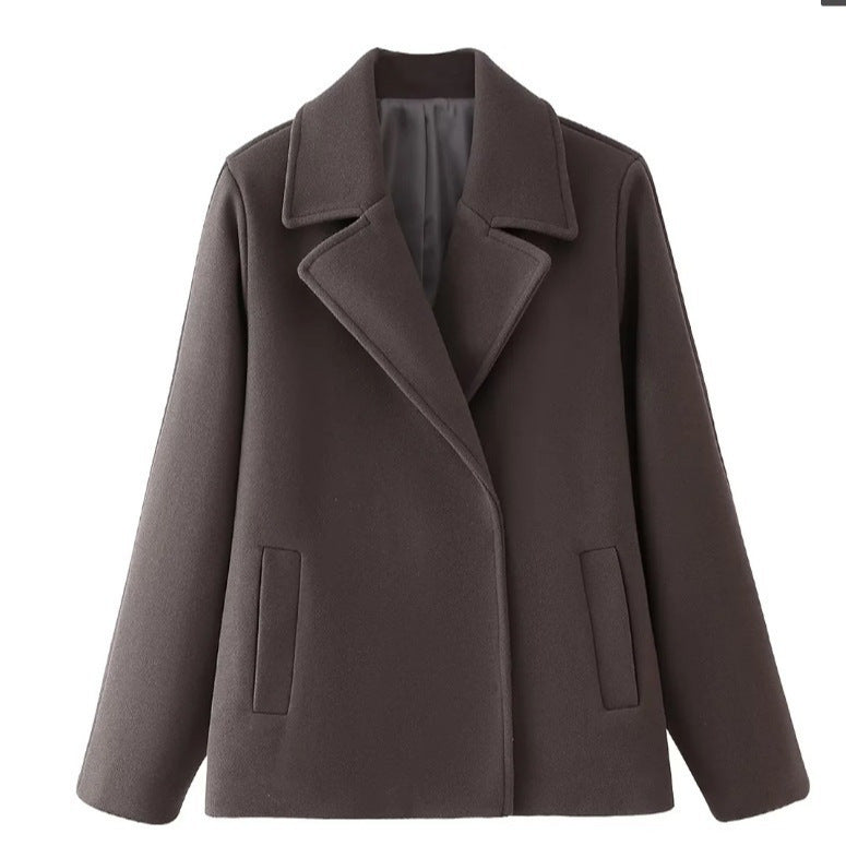 Ladies elegant wool jacket in classic oversized cut Lune London